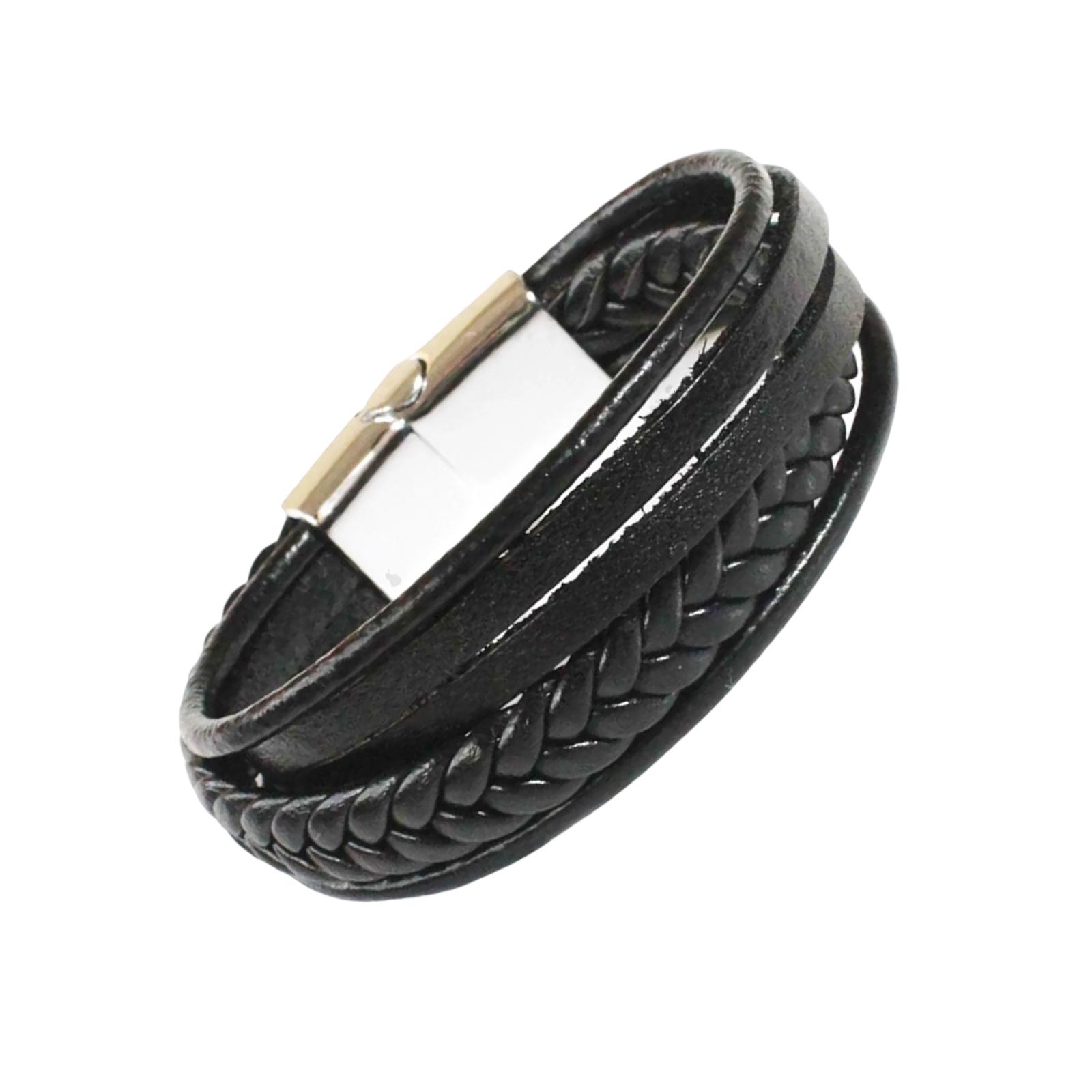 

Handmade Men s Bracelet WithStainless Steel Magnetic Clasp For Secure Wear Ideal For Young Couples And Fashionable Men 2