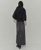 Musinsa Standard Woman Women'S Pigment Distressed Maxi Skirt [Charcoal Gray]