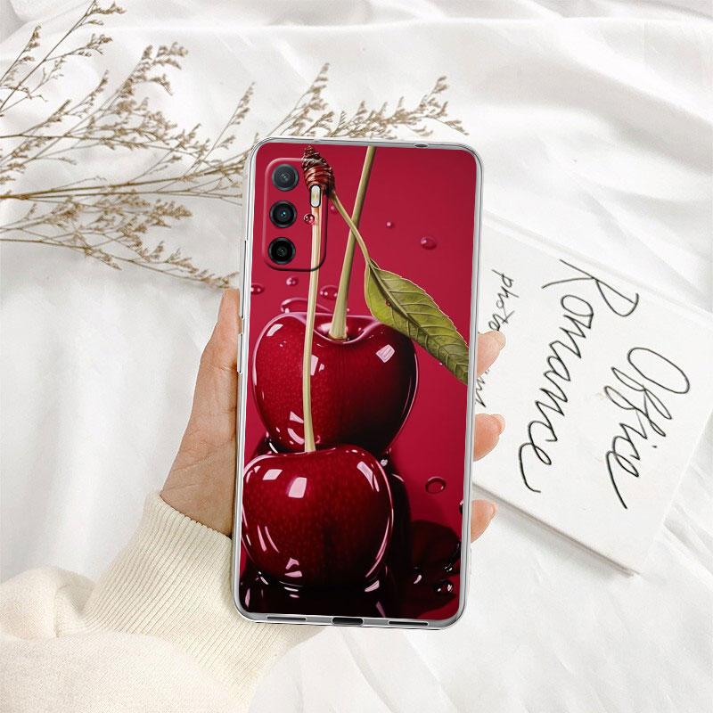 Kirsch Sommerfrucht Transparente Handyhülle für Motorola Moto G7 G8 G9 G84 G85 G73 G24 G15 Z2 Play Power Plus