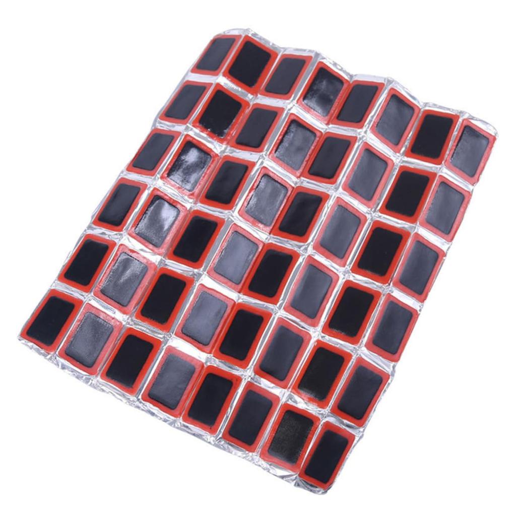 GARVALON 48pcs Tire Patch Pull Patch Bicycle Accessories Bicycle Tire Repair Tool Black