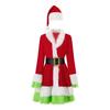 Christmas Dress for Women 2 Pcs Mrs. Claus Outfits And Hat
