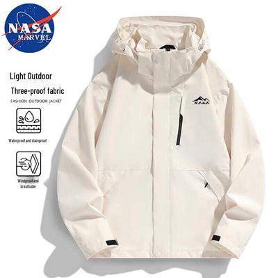 NASA MARVEL Unisex Hooded Windbreaker Jacket