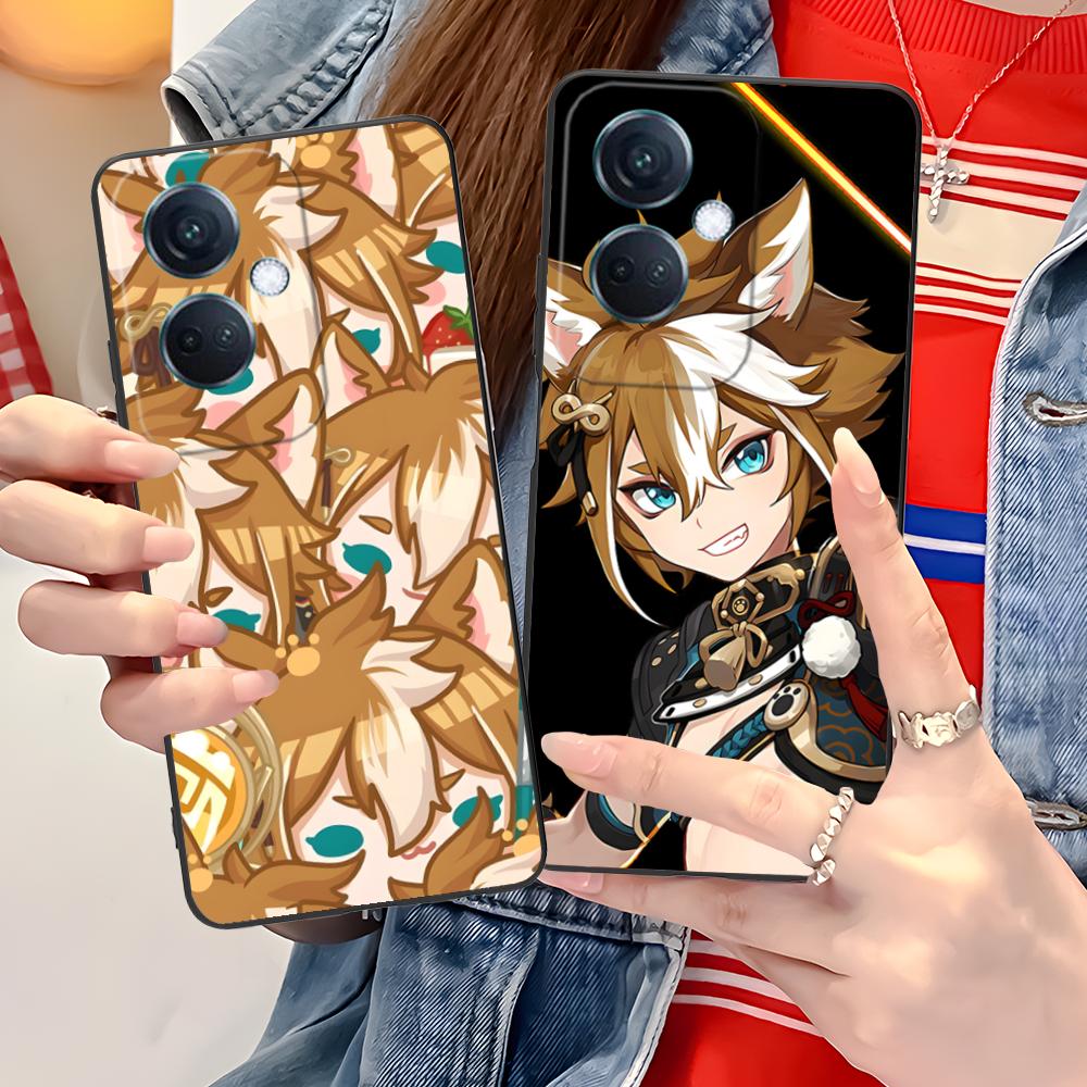 Game GI Gorou Mobile Phone Case for OPPO Find X9 X8 X7 X6 X5 X3 X2 Plus s Pro Ultra Lite Colorful Printing Cover Pretty Luxury