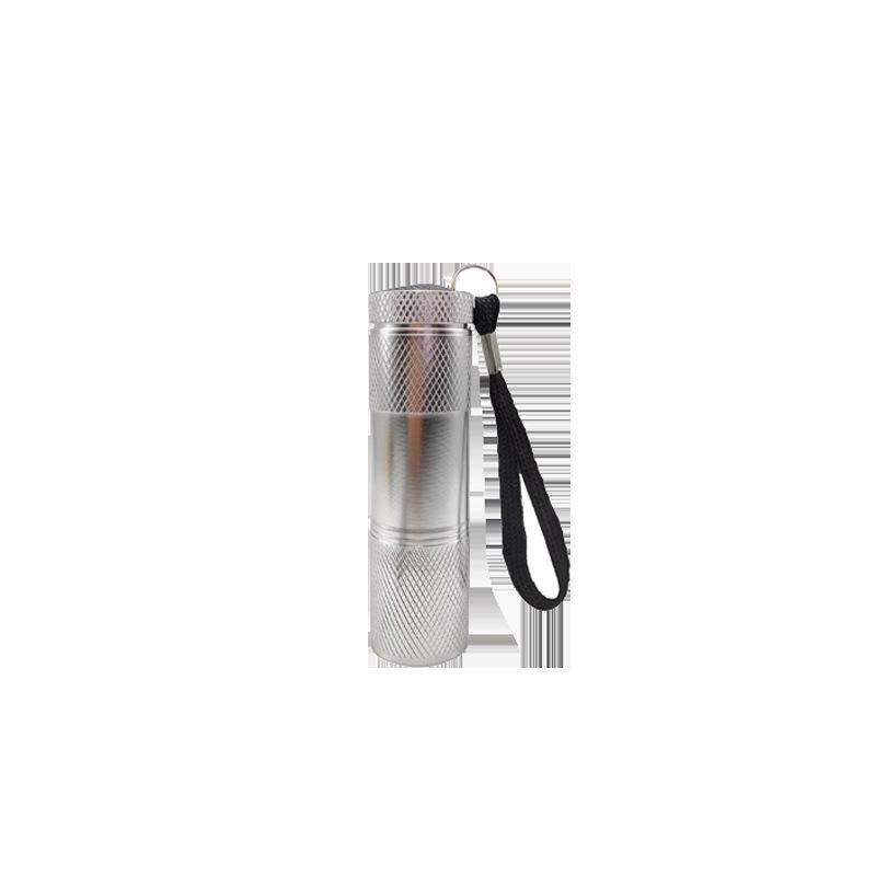 9 LED UV Ultraviolet Purple Flashlight - Portable Currency Detector, 395nm Fluorescent Detection Lamp, Aluminum Alloy Pen.