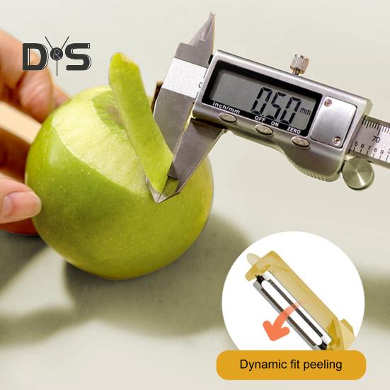 Vegetable Peeler 2 In 1 Rotary Peeler for Potato Carrot Fruit Non-Slip Grip Cabbage Peeler Tool Kitchen Gadget