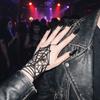 Velvet Spider Web Bracelet Black Spike Adjustable Hand Chain Gift Gothic Bracelet  Music Festival