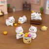 Cartoon Cat Figurines Miniatures Cute DIY Handicraft Mini Cat Ornament Resin Crafts Kitten Statue Micro Landscape Ornaments