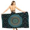 Mandala Strandtuch Für Badezimmer Schwimmen Mikrofaser Weich Schnelltrocknend Böhmische Blumen Gedruckt Gesichtstücher Heimdeko Damen Herren