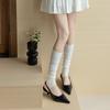 New Over Knee-High Women Stockings Thin Breathable Long Knee Sock Solid Color Cotton Long Knee High Socks Women
