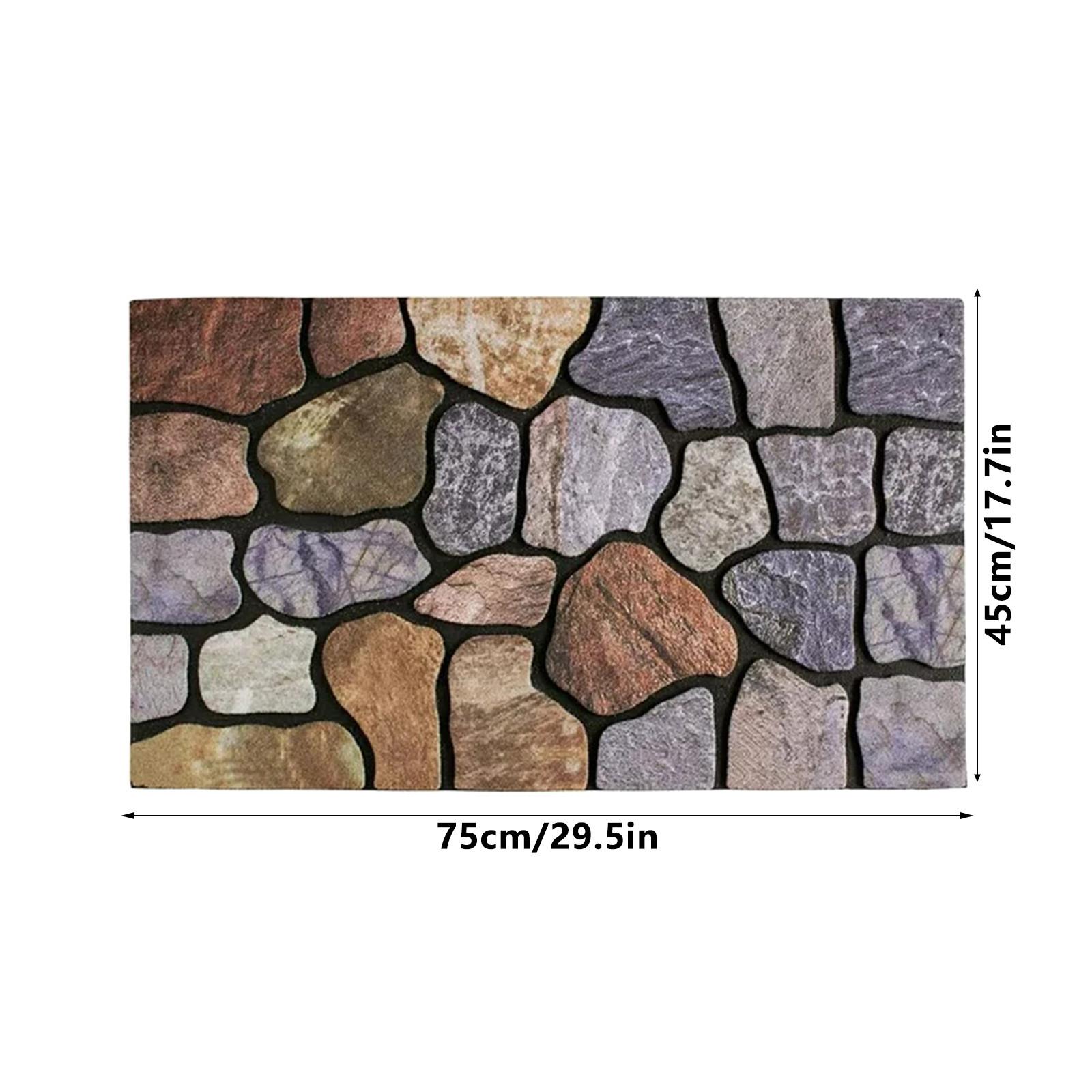 

Коврик для пола Dust Doormat Коврик для пола Outdoor Внутренний входной кухонный коврик в восточноевропейском стиле Противоскользящие коврики для двери Коврик для обуви Скребок One Size коричневый