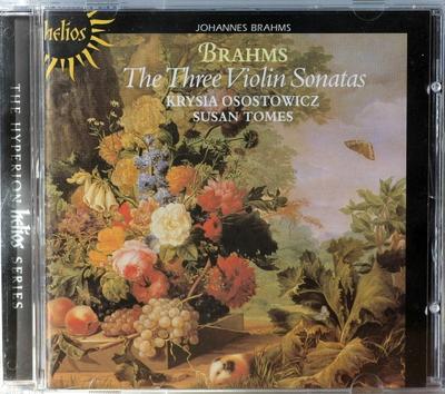 CD JOHANNES BRAHMS - KRYSIA OSOSTOWICZ - The Three Violin Sonatas CDH55087 Helios 2001 Europe Classical Used