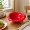 Microwave Porcelain Bowl | Glossy Glazed Finish, Irregular Rounded Shape, Ceramic Bowl, for Dessert