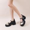 Xiaoxiangfeng temperament platform single shoes 2025 summer new French Mary Jane shoes women's British style retro small leather shoes