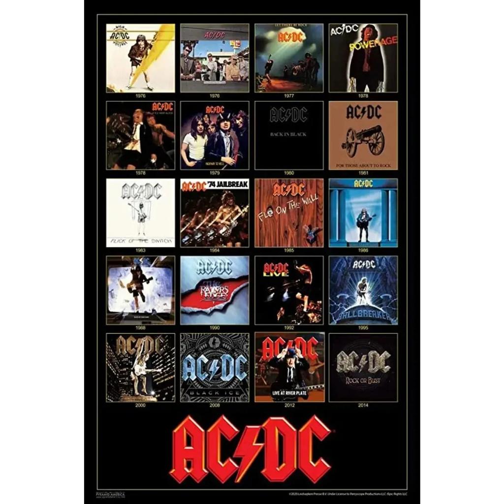 AC DC Vintage Heavy Metal Music Cool Classic Rock Band Metal Tin Sign for Home Restaurant Cafe Bar Art Wall Decoration Gifts