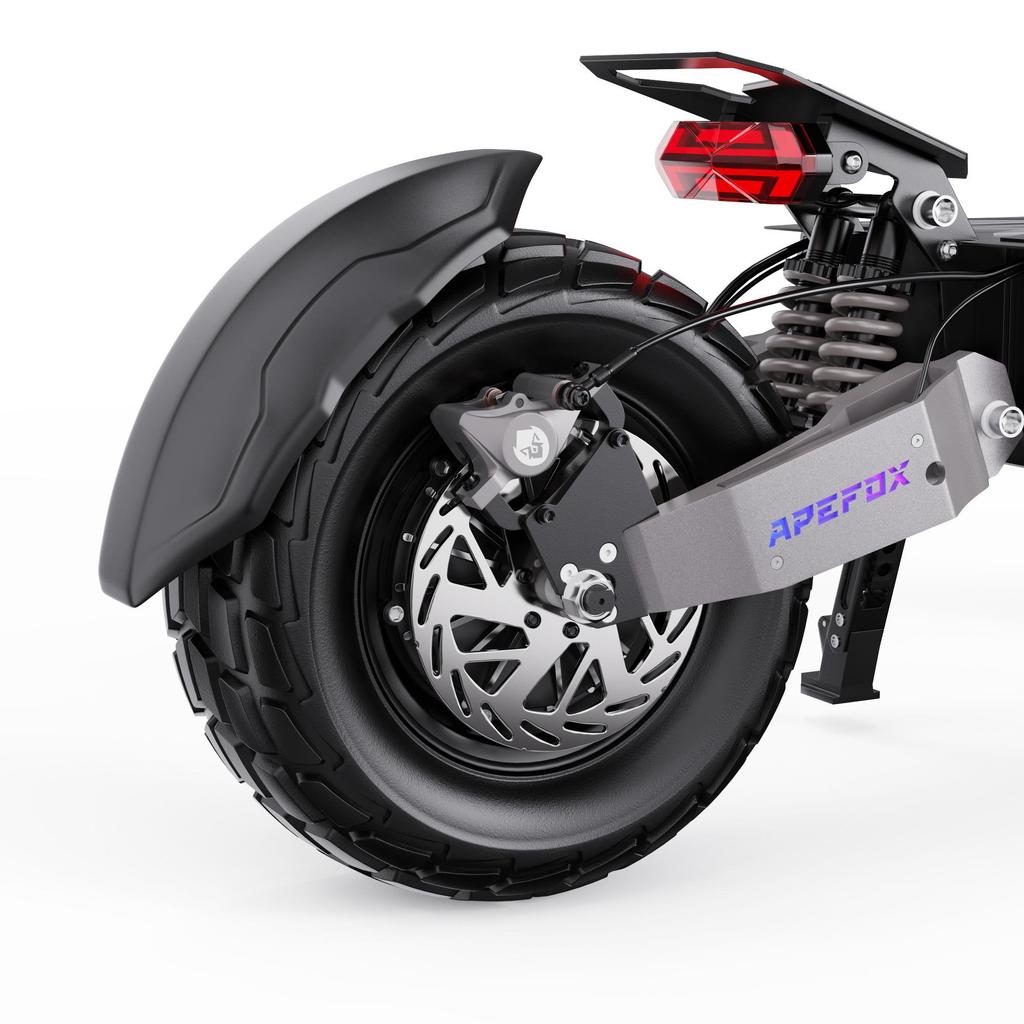 APEFOX T90 Adult Electric Scooter 2100W Dual Motors Blackgrey 13-inch Urban Off-road Tires 60V 31.2Ah Battery.
