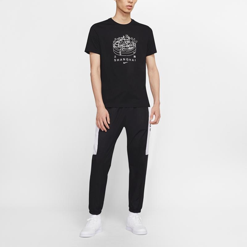 Nike Sportswear Crew Neck Pullover Casual Short Sleeve T-Shirt Men Tops Black CZ3585-010