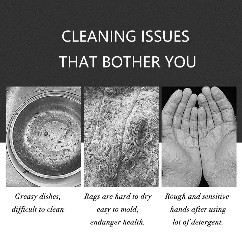 1/5/10 Stück Doppelseitige Reinigungsschwämme Pfanne Topf Geschirrspülschwämme Haushalts Scheuerschwamm Set Werkzeuge Küchengeschirr Bürste