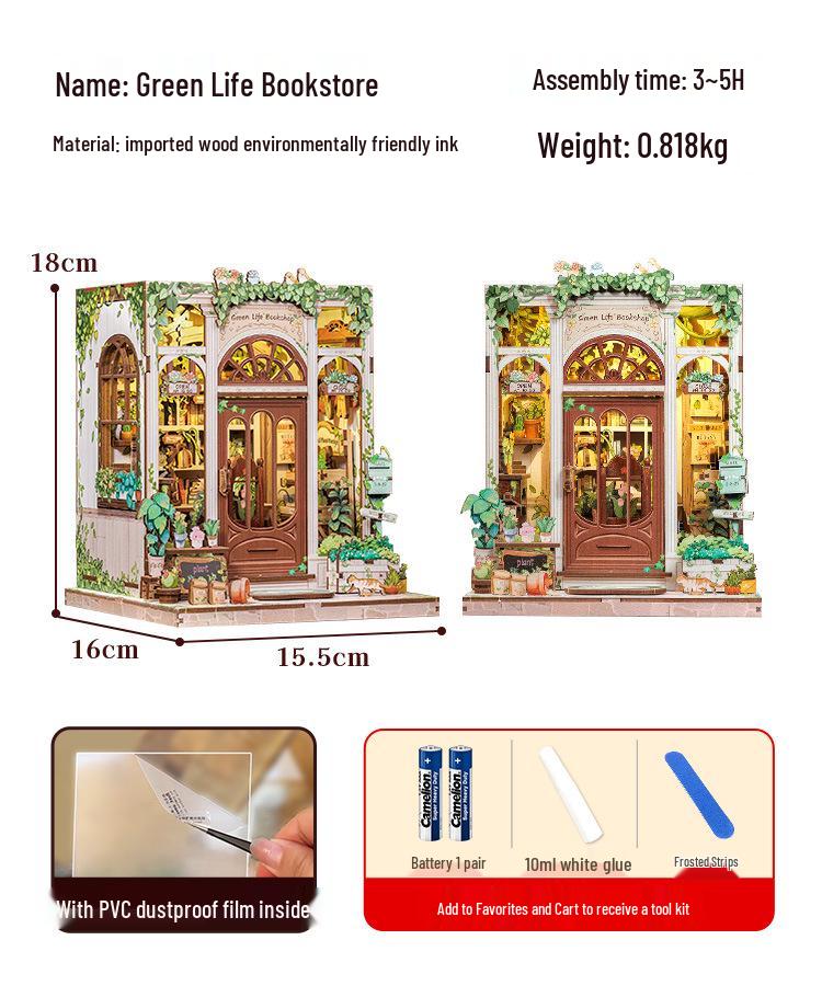 Cutebee Japanese Ramen Shop 3D DIY Miniature Wooden Model Toy