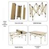 ZISIZ Portable Roll-Up Camping Table