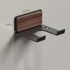 Wall Mount Bathroom Shelf Self Adhesive Hairdryer  Storage Rack Wood Hairdryer Holder  Home