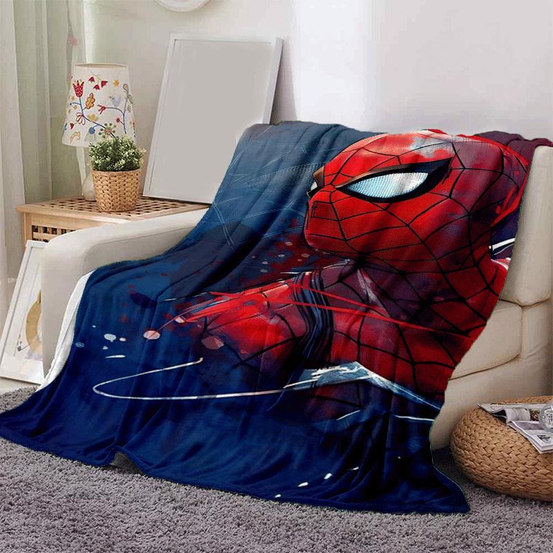 1pc Spider-Man Printing Blanket - Soft, All-Season Throw for Living Room, Bedroom,Personalized Gift with Adorable Cartoon Design