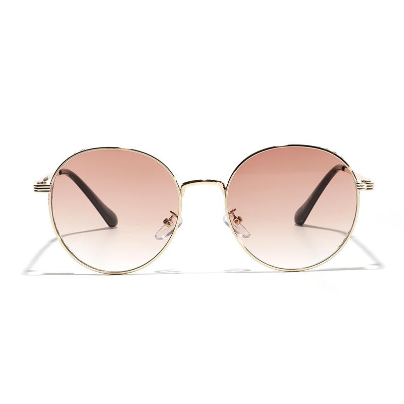 

Очки Круглые металлические полые солнцезащитные очки Мужские ретро солнцезащитные очки Женские коричневый