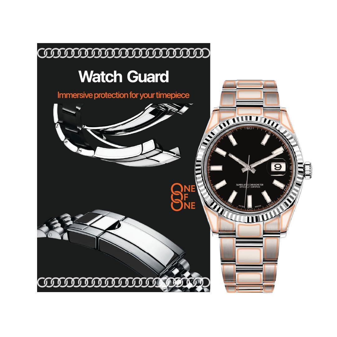 

ONE OF ONE Watch Guard for Rolex Watch - Full Protection Film, Scratch Resistant, 360 Degree Protection (Datejust 36mm, Oyster band, Pre-model)