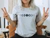 Celestial Moon Phases T-shirt | Unisex Short Sleeve Tee | Bella Canvas 3001 | Witchy Mystical Tee | Astrology Shirt