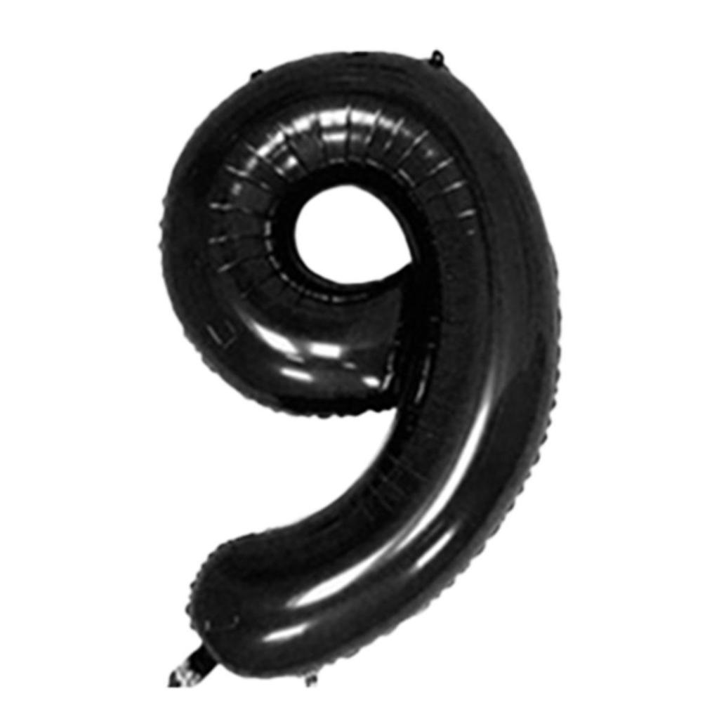 32-Inch Gradient Color Aluminum Foil Number Balloons - US Version