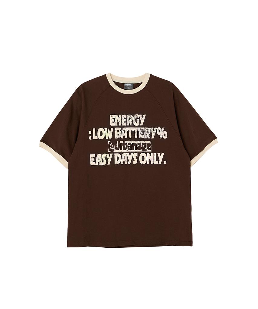 URBANAGE [2Pack] Energy Raglan Ringer Oversized Short Sleeve_3Color