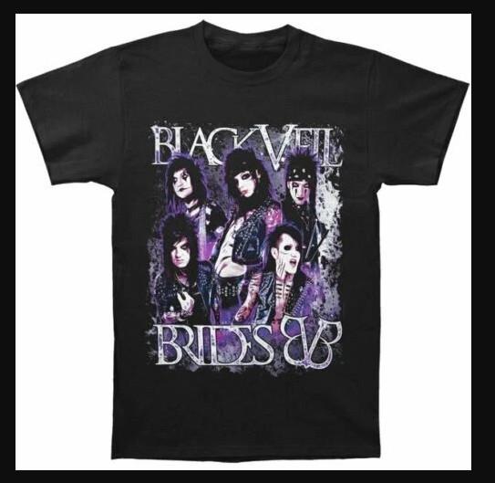 Vintage Black Veil Brides Unisex Short Sleeve T-shirt, Size S-4XL