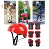 7 sztuk/zestaw dziecięcy zestaw ochronny do jazdy na łyżwach, rolki, deskorolka, rower, jazda na rowerze, hulajnoga, regulowany kask, ochraniacz na kolana i łokcie, ochraniacz na nadgarstki