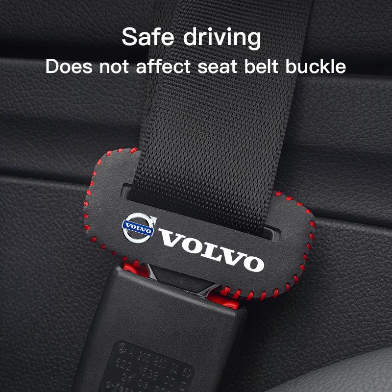 Car Seatbelt Buckle Cover Seat Belt Anti Scratch Protector Case For Volvo ES90 EC40 EX40 EM90 XC90 V90 V60 XC60 V40 S80 S60 S90