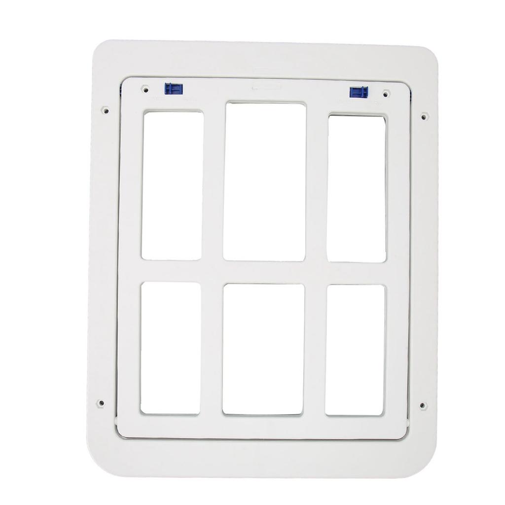 Dog Screen Door Lockable Pet Screen Door Double Magnetic Closure Sturdy Doggie Door for Pet