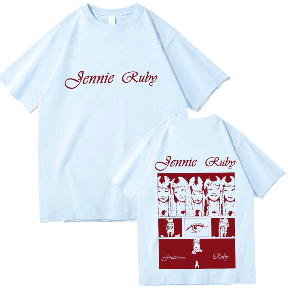 Jennie Ruby Album 2025 Druck T-Shirt Harajuku Unisex Fan Geschenk T-Shirts