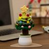 Mini Crochet Christmas Tree Potted  Christmas Accessories Creative Handmade Plant Car  Table Decor