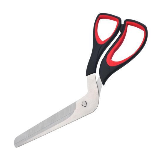 Pizza Scissors, Non-Stick Pizza Scissors with Firm Grip Base, Food Grade Stainless Steel Pizza Cutter, Multifunctional Food Slicer & Pizza Server B