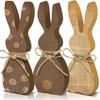 3 Pieces Of Wooden Easter Bunny Layered Tray Decoration dDesktop Center Wooden Crafts Ornament Holiday Gift