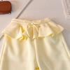 Hoodie Sweatpants Two-piece Set Grils Children Spring Autumn Korean Loose Casual Sporty Long Sleeves Solid