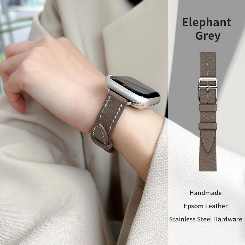 Cinturino in Pelle 14MM Per Cinturini Apple Watch 45mm 38mm 49mm 40mm 42mm 41mm Bracciale Smartwatch da Donna iWatch Tutte le Serie