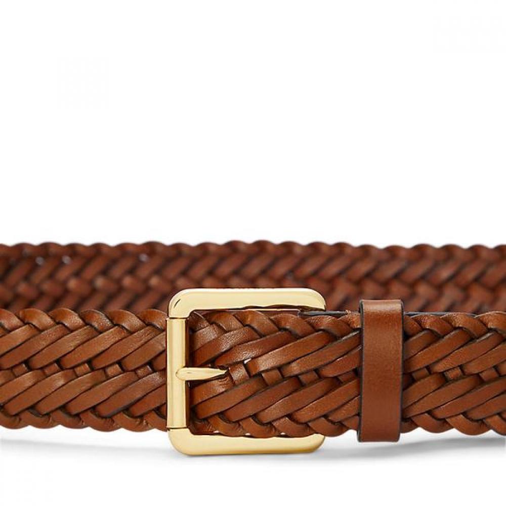 Lauren Ralph Lauren Braided Vaqueta Leather Belt  Walrblt0f320258200 