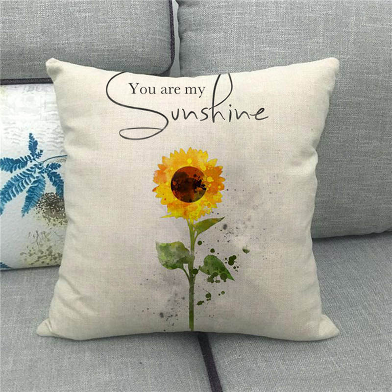 Happy Camper'S Lettered Design Pattern Digital Printing Short Plush Pillow Covers For Car Sofa Office Cushion Cover Home Goods