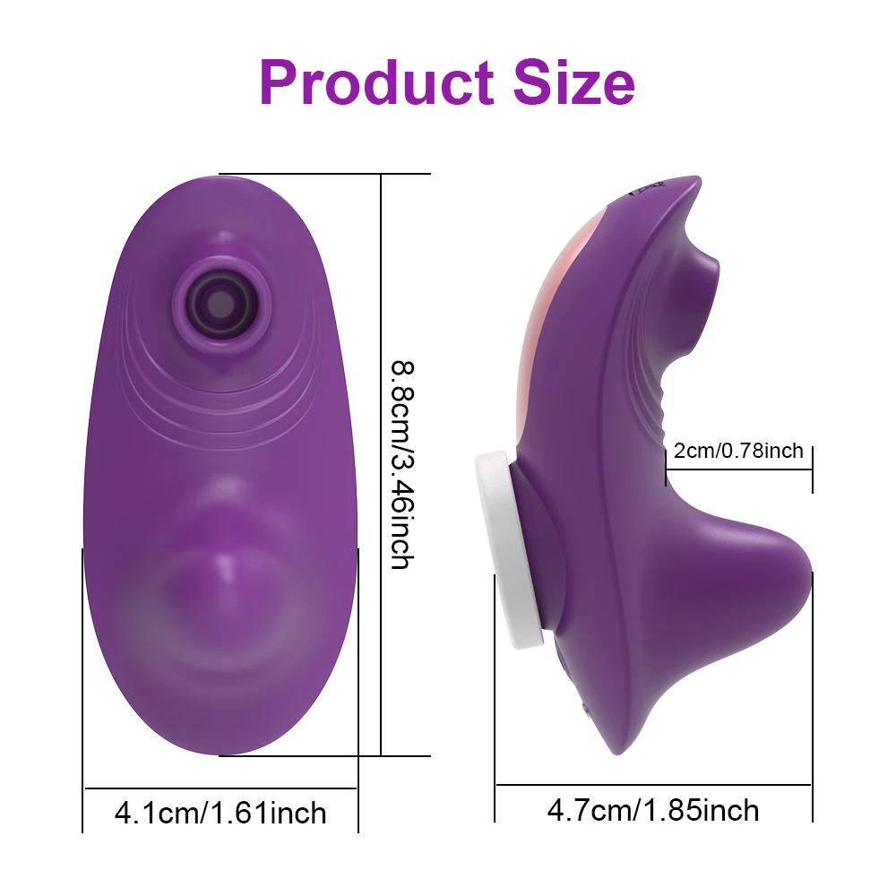Remote Control Vibrator Sex Toys for Women Wearable Sucking Vibrators Clitoris Vagina Stimulator Clit Sucker Toy for Adult 18+