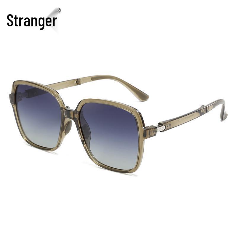 TRP20330 Banana 5th Gen Foldable Polarized Large Frame Blush Sunglasses with UV Protection