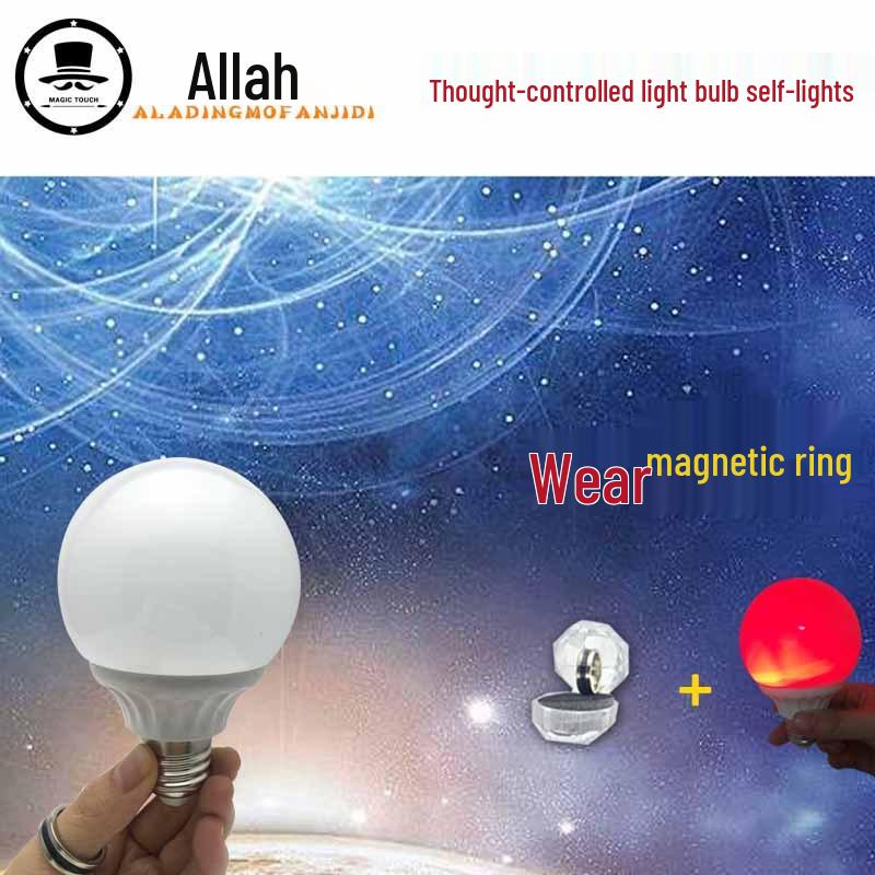 Magic Mind Control Light Bulb: Magnetically Activated Self-Lighting for Performances