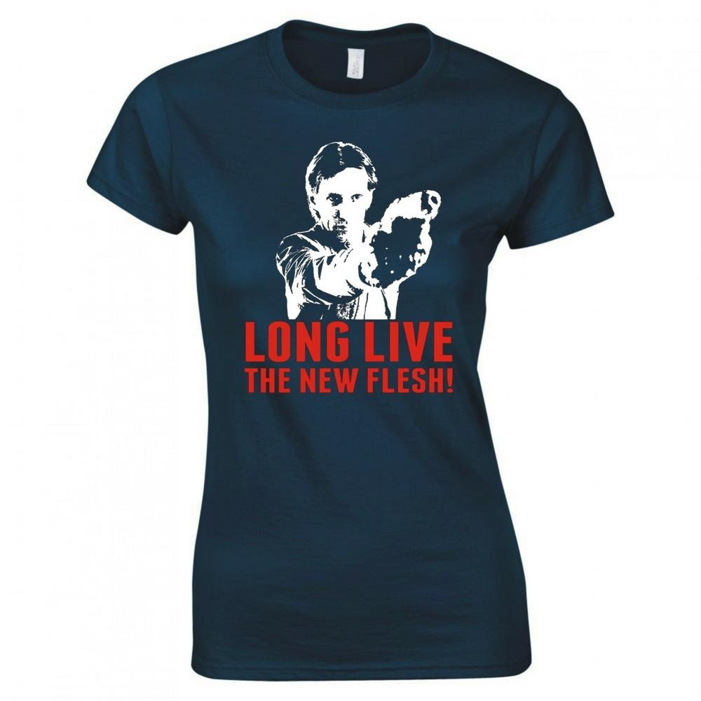 Inspired By Videodrome Long Live The New Flesh Movie Ladies Skinny Fit Tshirt S
