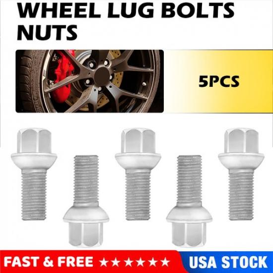 5pcs M14-1.5 Wheel Lug Bolts for Mercedes-Benz W204 W205 W211 W212 C207 W169