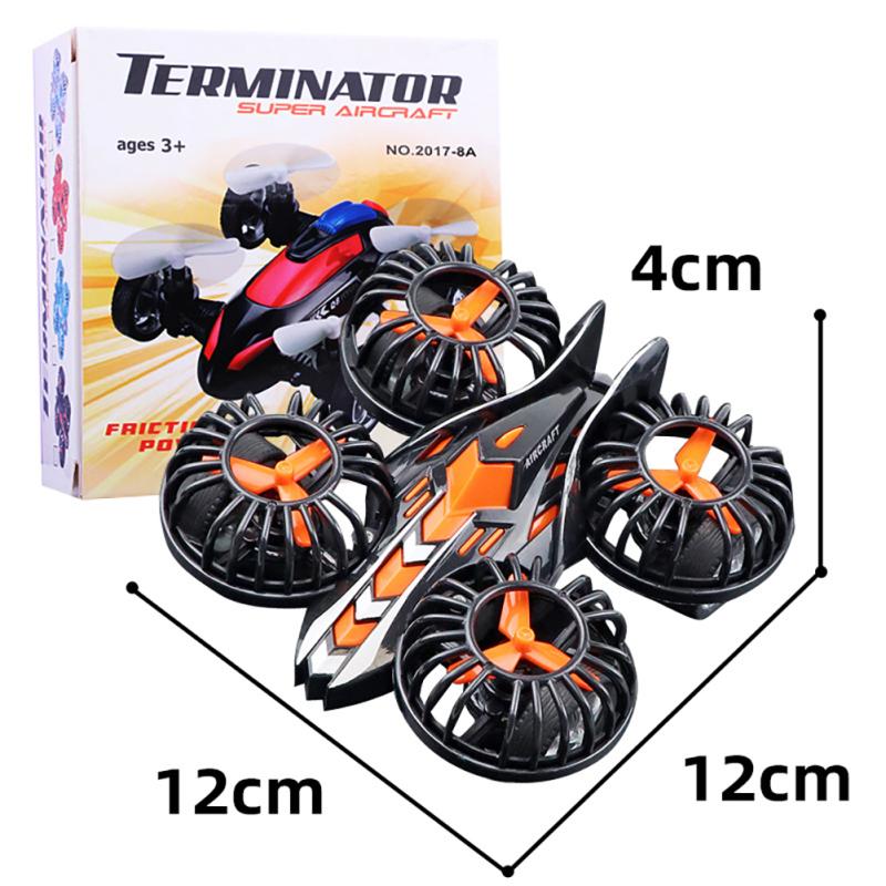 

Инерционная четырехосная модель самолета, игрушка, устойчивая к падению, летающая машина, игрушка, мини-самолет, игрушка для детей 2018-06 black
