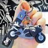 1 Stück Mini Motorrad Schlüsselanhänger Niedliches Modell Schlüsselanhänger Ring Tasche Rucksack Anhänger Auto Hängeanhänger Motorradrennen Jungen Mädchen Geschenk
