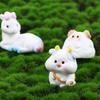 Mouse Rabbit Resin Animal Landscape Zodiac Decoration Tiger Crafts Birthday Gift Ornaments Figurine